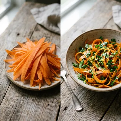 Classic Carrot Summer Salad – Fresh & Healthy - cooking process