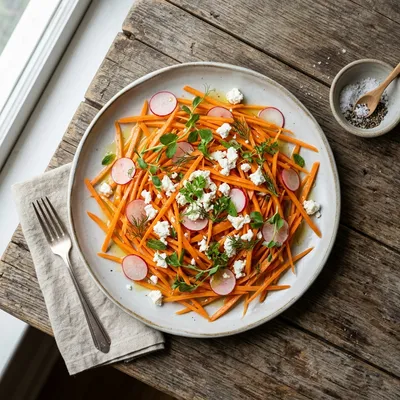 Classic Carrot Summer Salad - ready to serve