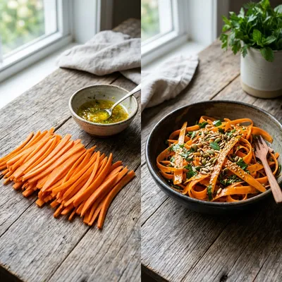 Classic Carrot Summer Salad - cooking process