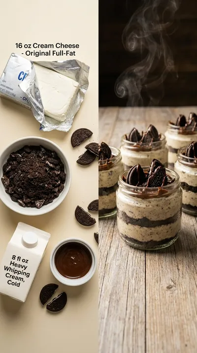 Oreo No-Bake Cheesecake Cups Recipe - ready to serve