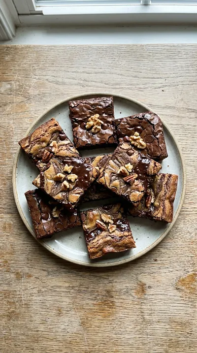 Brookies: Chewy Chocolate Cookie-Brownie Bars - cooking process