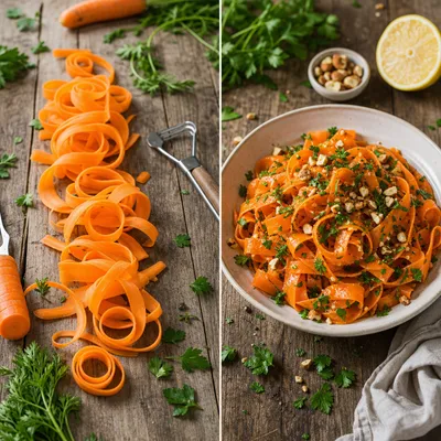 Classic Carrot Summer Salad - cooking process