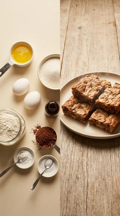 Brookies – Chewy Cookie Brownie Bars - ready to serve