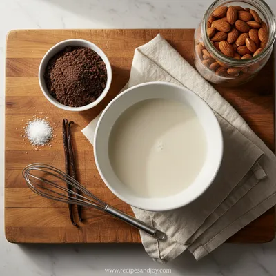 Almond Milk Ice Cream Recipe - cooking process