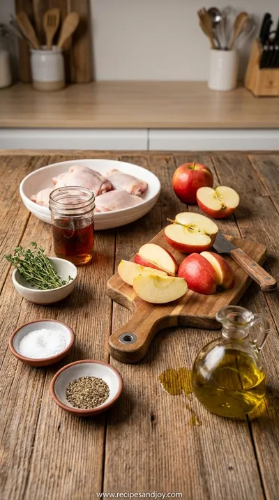 Apple Maple Chicken: Perfect Dinner Idea - ingredients preparation