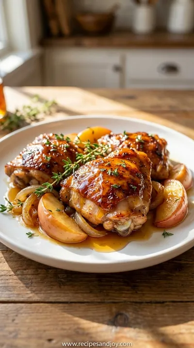 Apple Maple Chicken: Perfect Dinner Idea - ready to serve