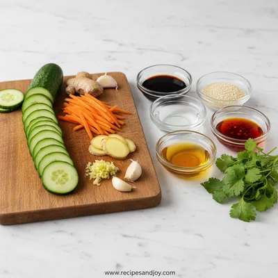 Asian Cucumber Salad – Easy Everyday Recipe - cooking process