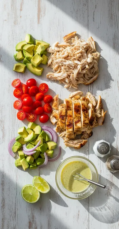 Avocado Chicken Salad – Healthy & Easy - cooking process