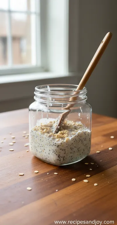 Banana Cream Pie Overnight Oats - ingredients preparation