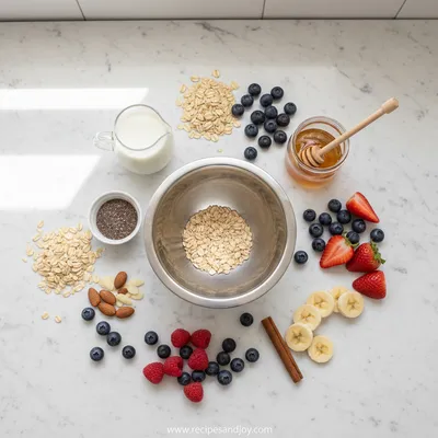Basic Overnight Oats Recipe – Healthy Quick Breakfast - cooking process