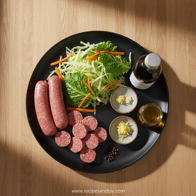 Beef Sausage and Cabbage Stir Fry (30 Minutes) - cooking process