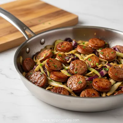Beef Sausage and Cabbage Stir Fry (30 Minutes)