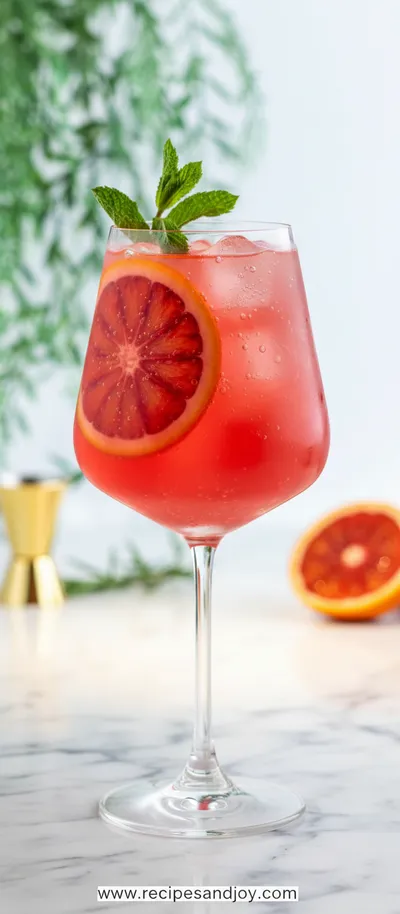 Blood Orange Mocktail Spritzer