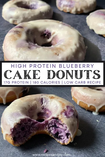 High Protein Blueberry Cake Donuts - ingredients preparation