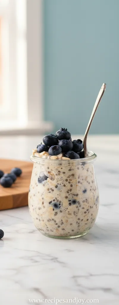 Blueberry Chia Overnight Oats