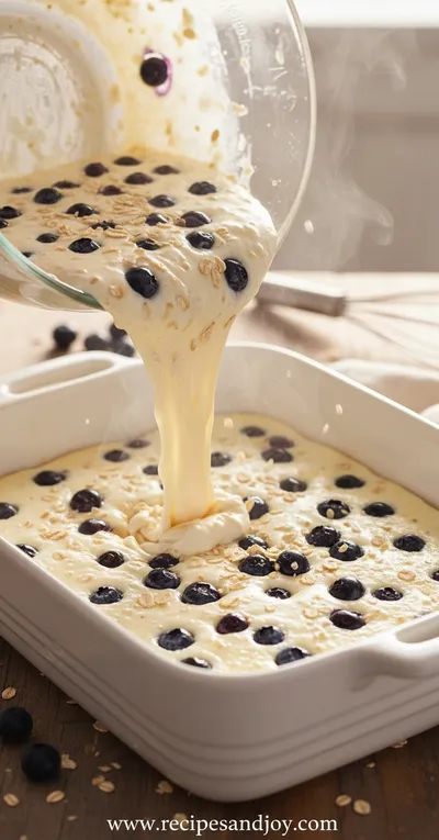 Blueberry Cottage Cheese Breakfast Bake: Protein-Packed Recipe - cooking process