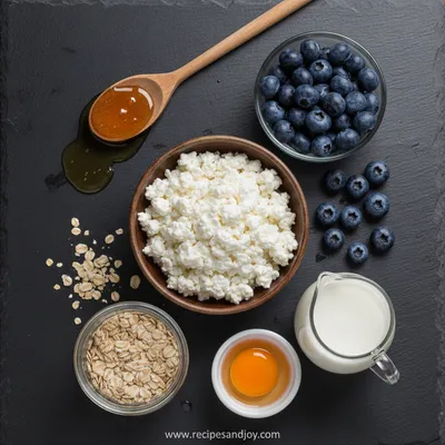 Blueberry Cottage Cheese Breakfast Bake: Protein-Packed Recipe - ingredients preparation