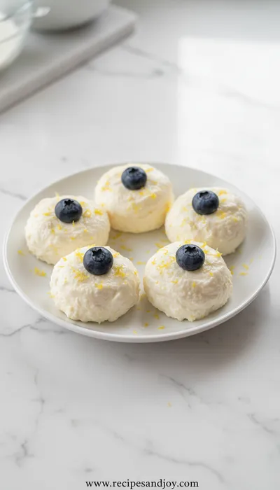 Blueberry Lemon Zest Cottage Cheese Bites