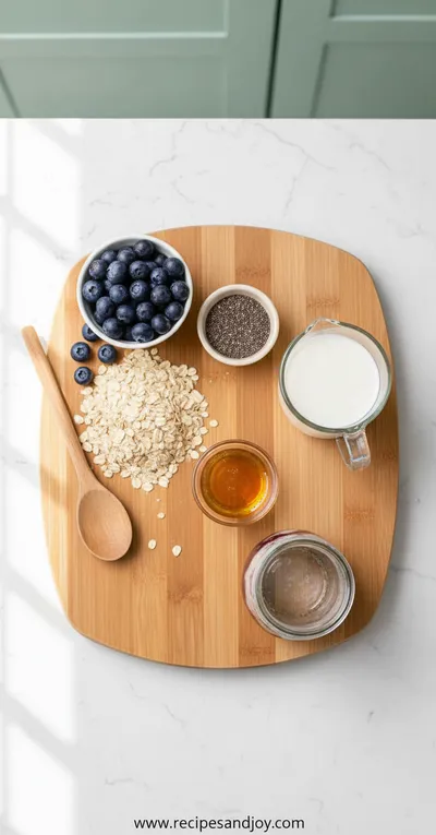 Blueberry Overnight Oats - cooking process