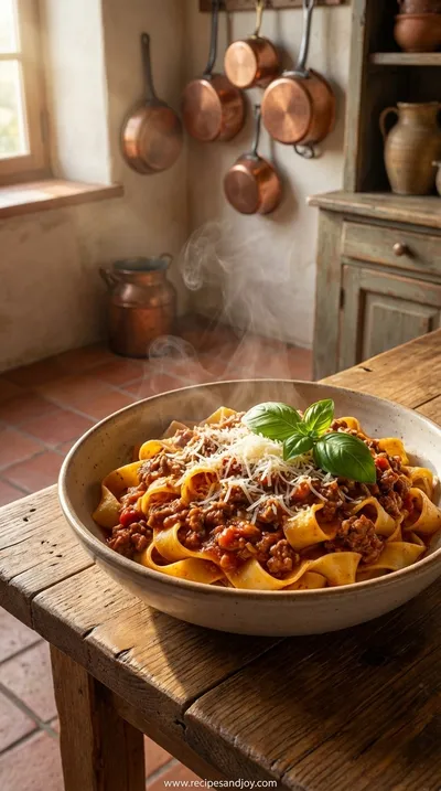 Ragù alla Bolognese with Pappardelle: Classic Italian Recipe