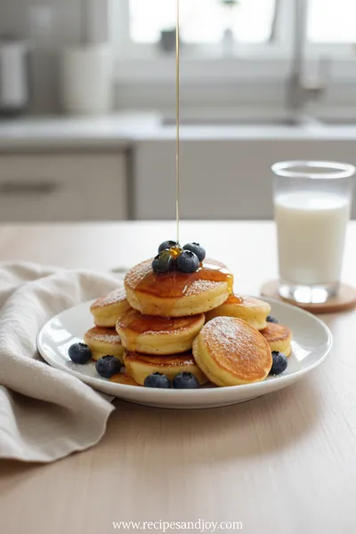Easy Breakfast Pancake Poppers Recipe - ready to serve