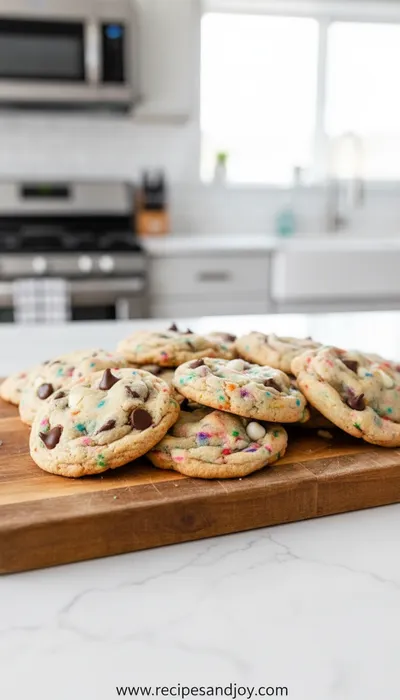 Cake Batter Chocolate Chip Cookies