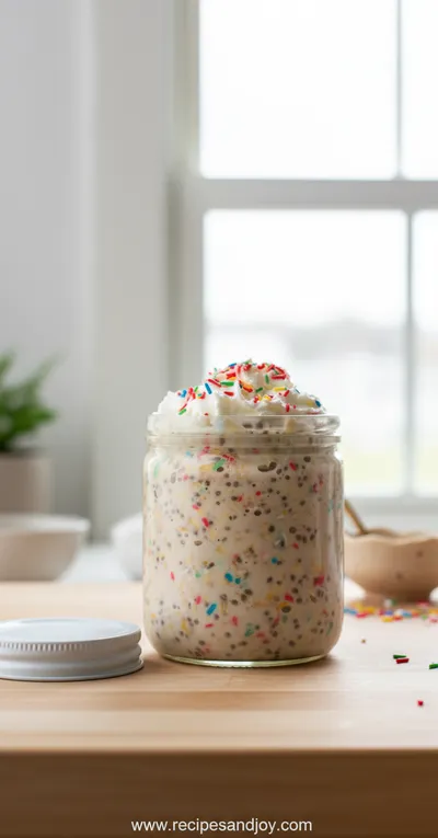 Cake Batter Overnight Oats Recipe