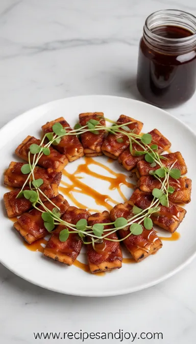 Candied Turkey Bacon Crackers - ready to serve