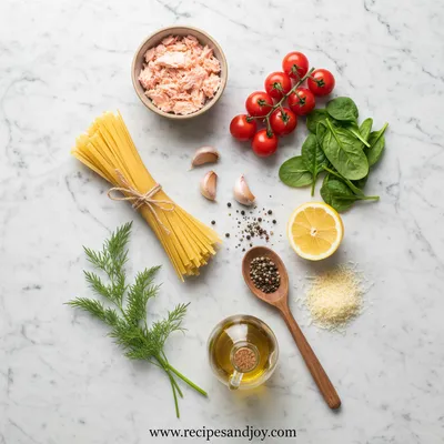Canned Salmon Pasta – Easy Healthy Dinner - cooking process