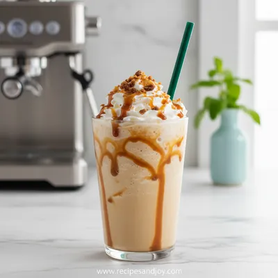 Caramel Ribbon Crunch Frappuccino Recipe