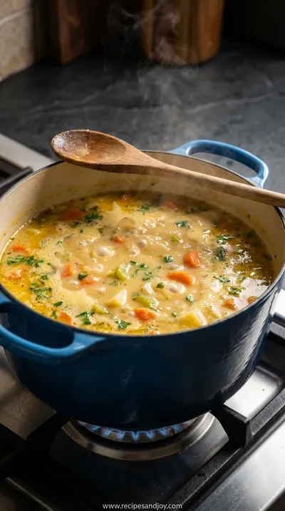 Vegan Carrot Potato Soup Recipe - Easy & Healthy - cooking process