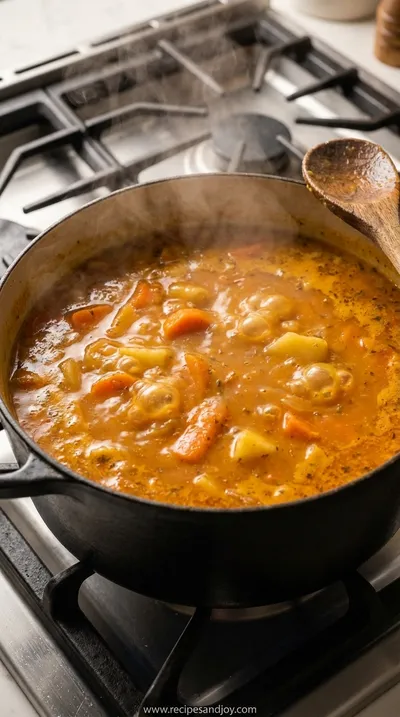 Carrot Potato Soup: Simple & Healthy Family Recipe - cooking process