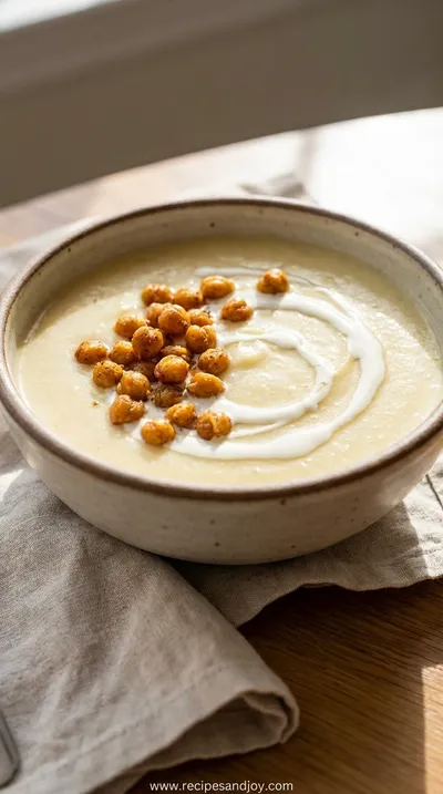 Creamy Cauliflower Potato Soup Recipe - ready to serve