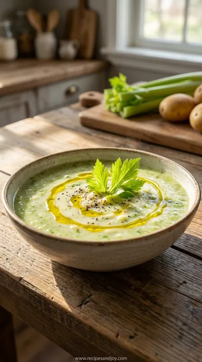 Easy Celery Potato Soup Recipe - Healthy & Simple