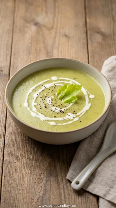 Easy Celery Potato Soup Recipe - Healthy & Simple - ready to serve