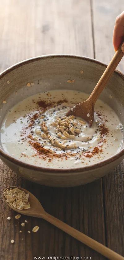 Chai Spiced Overnight Oats Recipe - ingredients preparation