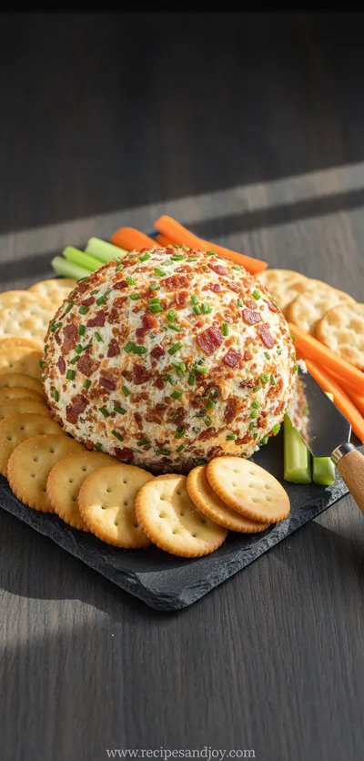 Cheddar Ranch Cheeseball Recipe: Easy Party Appetizer - ready to serve