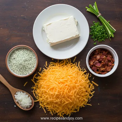 Cheddar Ranch Cheeseball Recipe: Easy Party Appetizer - ingredients preparation