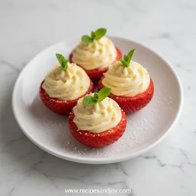 Cheesecake Stuffed Strawberries - Party Sweet Treat