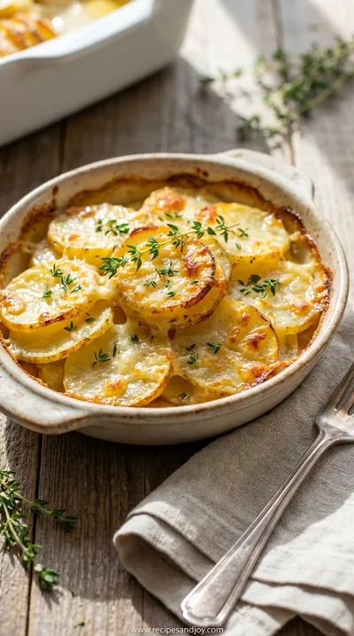 Easy Cheesy Scalloped Potatoes: Simple Family Recipe - ready to serve