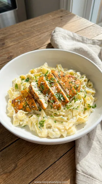Chicken Alfredo Pasta Recipe - Easy & Healthy