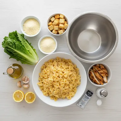 Chicken Caesar Pasta Salad Recipe - cooking process