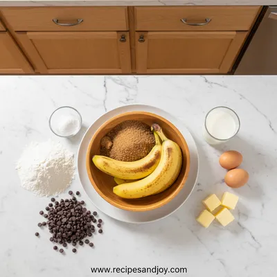 Super Moist Chocolate Chip Banana Bread - cooking process