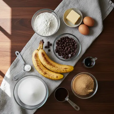 Chocolate Chip Banana Bread Recipe - cooking process
