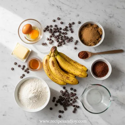 Moist Chocolate Chip Banana Bread - cooking process