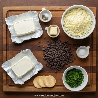 Chocolate Chip Cheese Ball Appetizer - cooking process