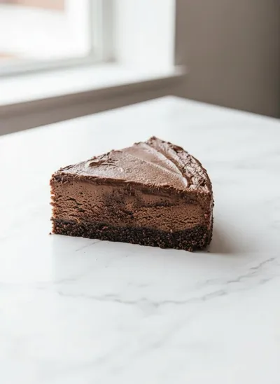 Chocolate Cottage Cheese Cheesecake