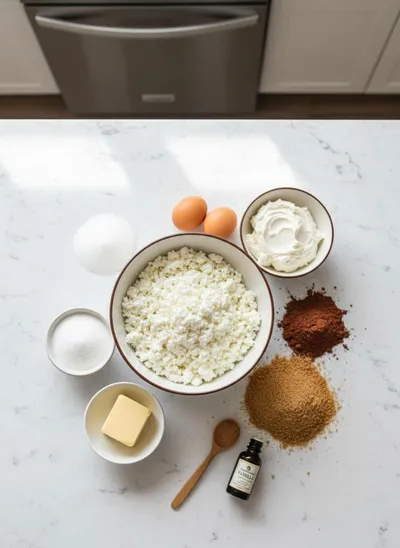 Chocolate Cottage Cheese Cheesecake - cooking process