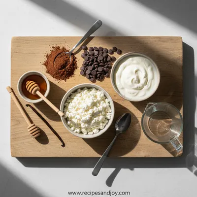 Chocolate Cottage Cheese Ice Cream - cooking process