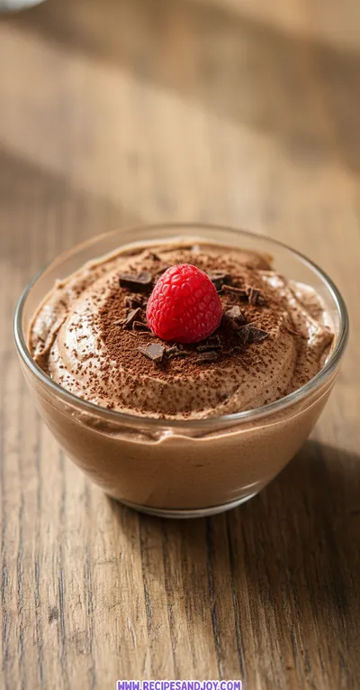 Chocolate Cottage Cheese Mousse Recipe - ready to serve